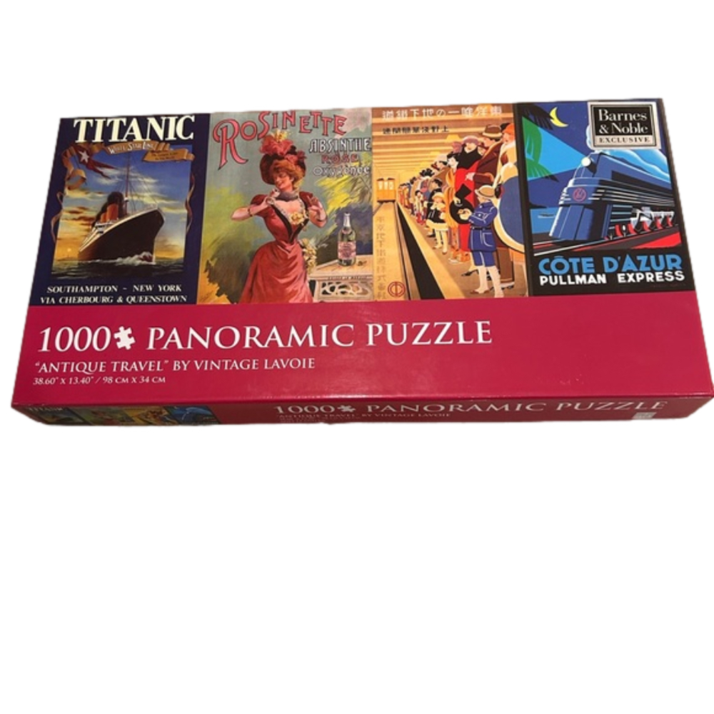 Vintage Travel Panoramic 1000 Piece Puzzle Vintage Lavoie